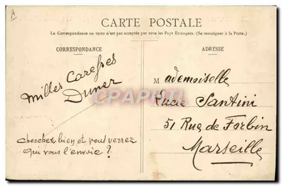 M. et Mme Fallières — Souvenir Présidentiel — Tuja, photo-édit., Cérac — Verso