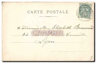 Saint-Pierre d'Alligny — cena cômica com homem e criança — Sazerac Photo, n°259/1 — Verso