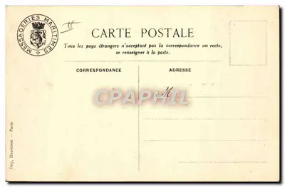 Sala de música — Explorador-Grandidier — Messageries Maritimes — Verso