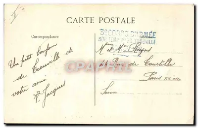 Deauville — Auf der Strand — Verlag B.D. n°15 — Rückseite