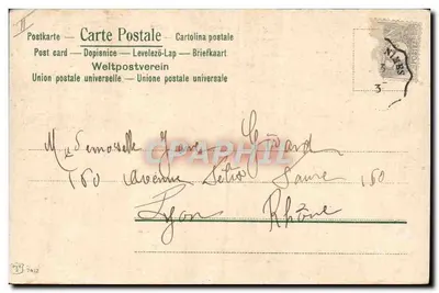 Crianças vestidas de duendes brincando com um jumento — n° 7412 — Verso