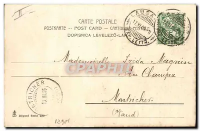 Mulher com o pequeno demônio — S. KARTTY — Depositado Série 180 — Verso