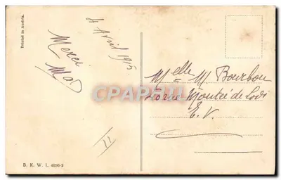 तीन युवा लड़कियाँ अंडे के साथ — खुश ईस्टर — जे. क्रैंजले, डब्ल्यू. 1900 — पीछे