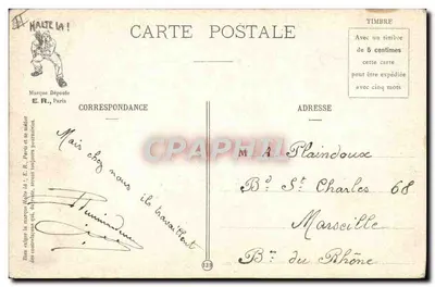 Expressões militares — 69 — E.R., Paris Modèle — Verso
