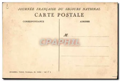 Sessão de socorro — Dia Francês do Socorro Nacional — Devambez, Paris — Verso