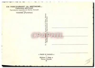 Vrouw in bretons kleding — Vannes (Morbihan) — Hommuwalk — Achterkant