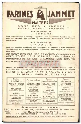 As Velhas Províncias da França — A Bretanha — Editado pelas Farinas Jammet — Verso