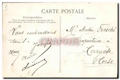 M. Fallières, Prezydent Republiki — spacer w parku zamku Rambouillet — Librairie Nouvelle, Rambouillet — Rewers