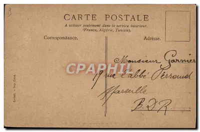 O Presidente e o Comandante Boni no Fórum — Roma — editora impr. Crédi, Corbeil — Verso