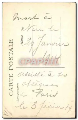 Retrato de hombre — '¡Qui vive! ¡Francia! Abuela' — E.D. (editor) n° 103 — Reverso