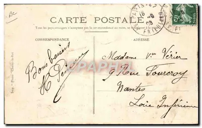 O Presidente da República no Stand — Salão 1907 — Falconnet Pneu Pérodeaud — Verso