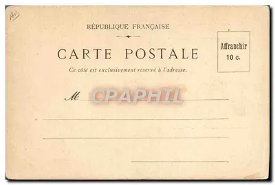 Paul Déroulède — Casa de Correção da Santé — 1899 — Carta postal do Estandarte — Verso