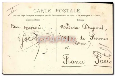 Paquebote "Ernest-Simons" — Linha das Índias, Cochinchina, Siam, Tonquim, China e Japão — H. Grimaud - Marselha — Verso