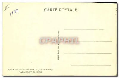 Schip El Biar — Cie de Navigation Mixte (Cie Touache) — Achterkant