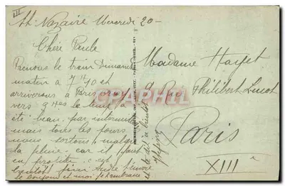 Saint-Nazaire — A vista do navio postal « Espagne » — JND, n°48 — Verso