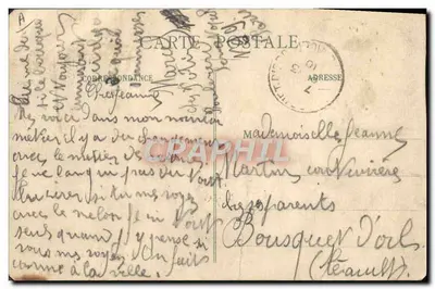 Paris - Inondations de Janvier 1910 — L'Ours blanc — Verso