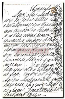Um casal abraçado — A Love Knot — Chas. Scribner's Sons, n° 3 — Verso