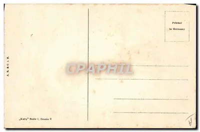 Mulher elegante em vestido preto e chapéu — desenho de Kaby — série I, desenho 8 — Verso
