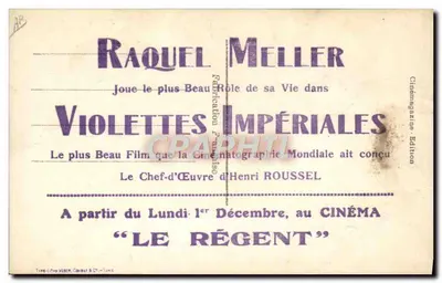 André Roanne — Violetttes Impériales — André Roanne — Rewers