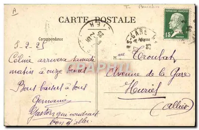 Troyes — El Canal de la Haute-Seine Promenade — Colección T. G. — Reverso