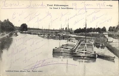 O Canal em Saint-Mansuy — Toul Pitoresco — Gerdolle e Briquet, editores, Toul