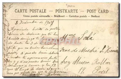 Pantin — Piekny widok kanału — G.F. — Rewers