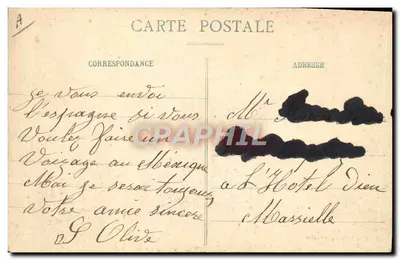 Saint-Nazaire — Het transatlantische schip España verlaat de haven — Collectie Delaveau — Achterkant