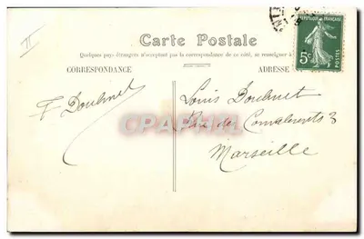Le Havre — o "Gascogne" — Bilhete postal antigo n°20 — Verso
