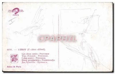 Dois amigos : Provência — Paul Leroy — editor COLOR Paris, n° 4056 — Verso