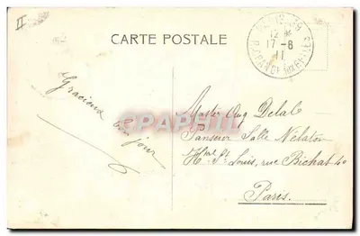 Sui les sommets — Aiguille verte e o Mont-Blanc — Juillien frères Fotografia-Editora, Genebra, n° J.J. 3162 — Verso