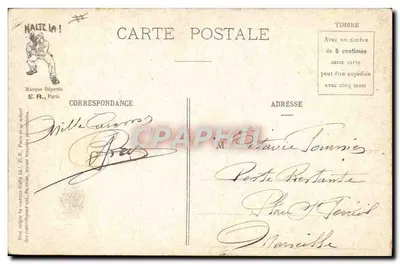 Cenas militares — O golpe do cornete — E.R. Paris, N° 679 — Verso