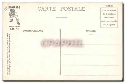 Os sonhos de um homem da classe — A saída da caserna — E.R. Paris, n°1809 — Verso
