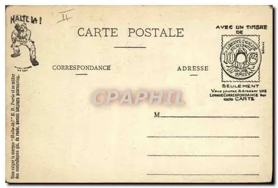 O Alfabeto do Soldado — I. Indigestão de exercício — E.R. Paris (Modelo Depositado) — Verso