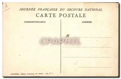 Cena de guerra — A. Willelette 1915 — Edição Jornada Francesa do Socorro Nacional — Verso