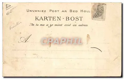 Tissage de Tamis et de Cribles dans une famille de Bannalec — Série des Industries Bretonnes, n° 1360 — Verso