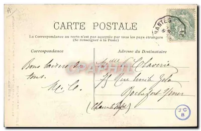 L'AMOUR EN BRETAGNE — Na celowo straciłby się guziki, by je tak ponownie założyć — Nr 1.073 z kolekcji G. I. D., z Nantes — Rewers