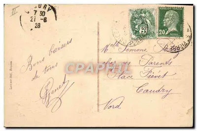 Brytyjska wesela tańczące Ridée — Okolice Auray — 1929 — Rewers