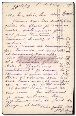 Jeunes filles à la vieille mode de Concarneau — COSTUMES BRETONS — Éditeur E.D. n° 280 — Verso