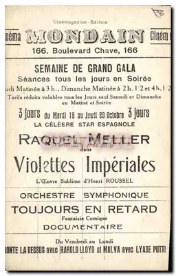 Violettes Impériales — André Roanne — Cinémagazine Édition — Rewers