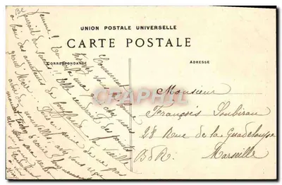 Brettońska kobieta paliącą fajkę — kolekcja Villard, Quimper — nr 4057 — Rewers