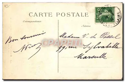 Morlaix — A velha portadora de água fumando seu cachimbo — ELD, n°228 — Verso