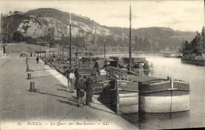 Rouen — Os Quais em direção a Bon-Secours — LL.
