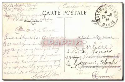 Chalons-sur-Marne — O Porto do Canal — Verso