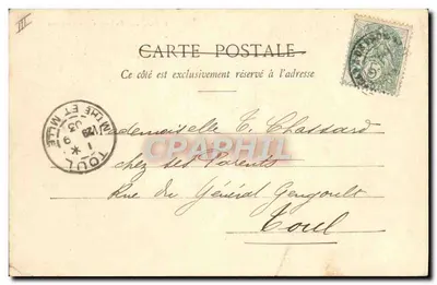 Frouard - O Porto e a Usina de Caldeiraria — editor A. Bon Rouvenois, n° H. F. — Verso