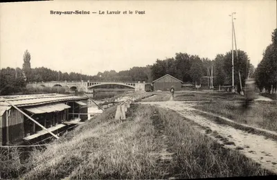 Bray-sur-Seine — O Lavatório e o Ponte