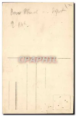 Bilhete postal antigo Barco Peniche Yacht Esperanto — Verso