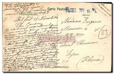 Ballon d'Alsace — Os Lenhadores — V. Stiegléer — Verso