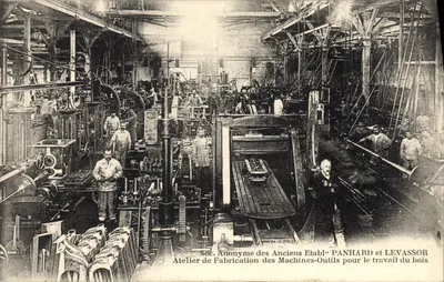 Atelier de fabrication des machines-outils pour le travail du bois — Soc. Anonyme des Anciens Etablissements PANHARD et LEVASSOR