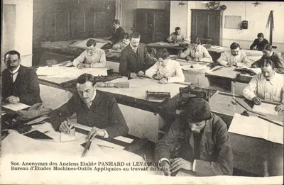 Bureau d'Études Machines-Outils Appliquées au travail du bois — Soc. Anonymes des Anciens Établissements PANHARD et LEVASSOR