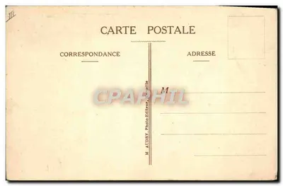 Paquebote "Gouverneur Geral Tirman" — Companhia de Navegação Mista (Cie Touache) — M. Audry, Marselha — Verso